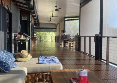 Spacious outdoor decking